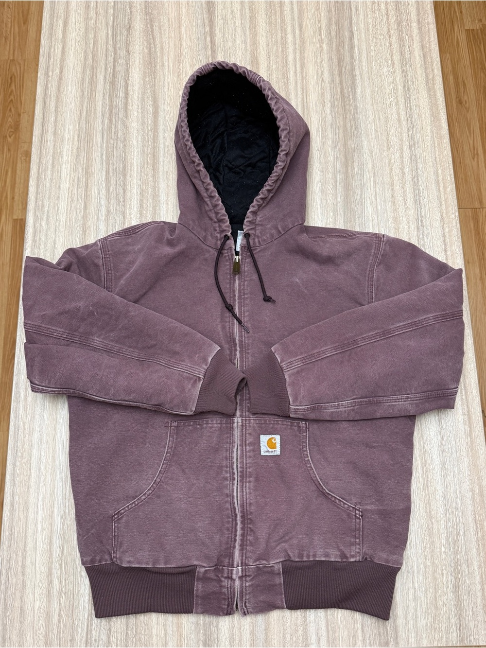 Carhartt Canvas Duck Jacket in Deep Plum Size Medium Womens/Small Mens WJ130 DPM